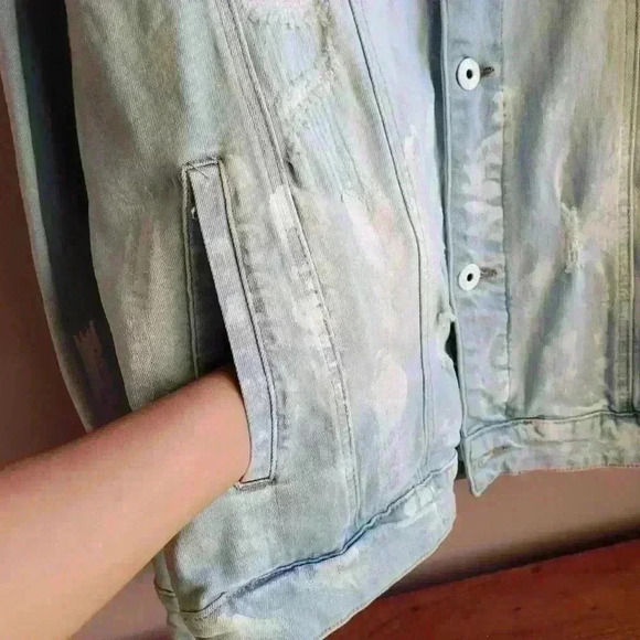 NEW Staple Pigeon Light Blue Denim Jacket Men's Size 3XL Lobg Sleeve - Picture 14 of 16